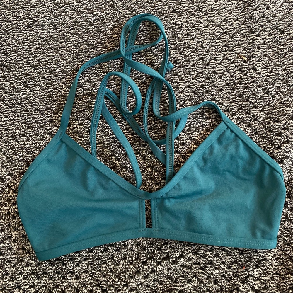 Jolyn Vent bikini top in Peacock size L